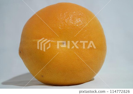 Single Orange on White Background Single Orange on White Background 114772826