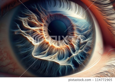 eye of a female eye 114772905