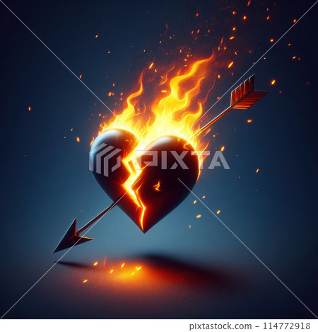 heart in the form of a balloon 114772918