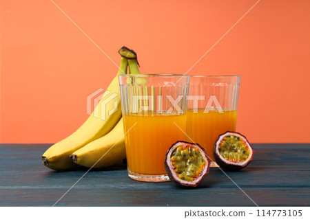 Concept of delicious and tasty exotic and tropical fruit 114773105