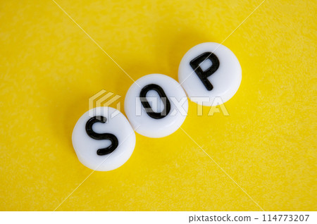 SOP representing standard operating procedures. 114773207