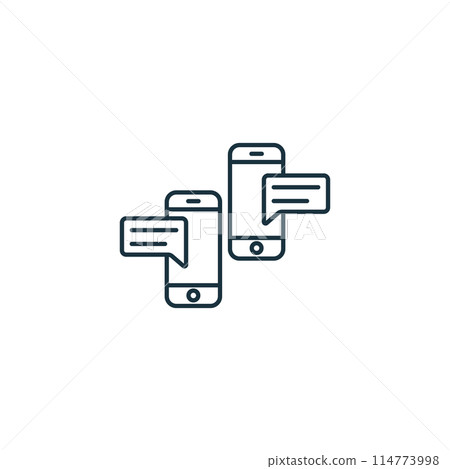 Digital Communication icon. Monochrome simple Remote Work icon for templates, web design and infographics Digital Communication icon. Monochrome simple Remote Work icon for templates, web design and infographics 114773998