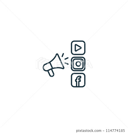 Mobile Smm icon. Monochrome simple Mobile Marketing And Advertising icon for templates, web design and infographics Mobile Smm icon. Monochrome simple Mobile Marketing And Advertising icon for templates, web design and infographics 114774185