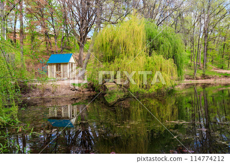 View of the Krasnokutsk park, Kharkiv region, Ukraine View of the Krasnokutsk park, Kharkiv region, Ukraine 114774212