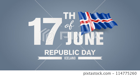 Iceland happy republic day greeting card, banner with template text vector illustration Iceland happy republic day greeting card, banner with template text vector illustration 114775260