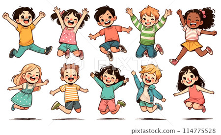 孩子們跳 114775528