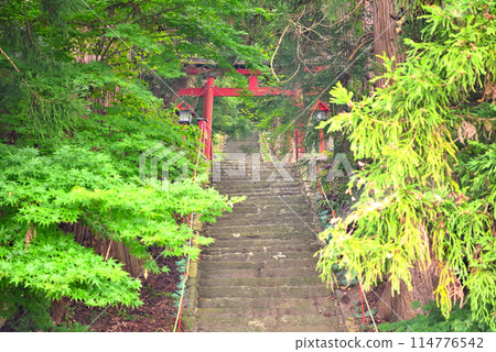 Atago Shrine in Shinzato, Tono, Tohoku - A shrine dedicated to Atago-sama, where the legend of him taking the form of a monk and putting out a fire remains - Tono City, Iwate Prefecture (5) 114776542