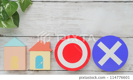 微型房子和 Maru Batsu | 住房問題，正確和錯誤答案圖像 114776601