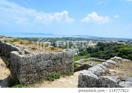 View of Kin Bay from the first enclosure of Katsuren Castle View of Kin Bay from the first enclosure of Katsuren Castle 114777922