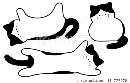 可愛八件貓架 3 件組（帶邊緣） 114777976