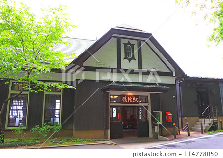 Scenery of Obasute Station, Chikuma City, Nagano Prefecture 114778050