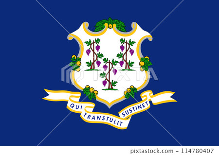 Connecticut State Flag background illustration 114780407