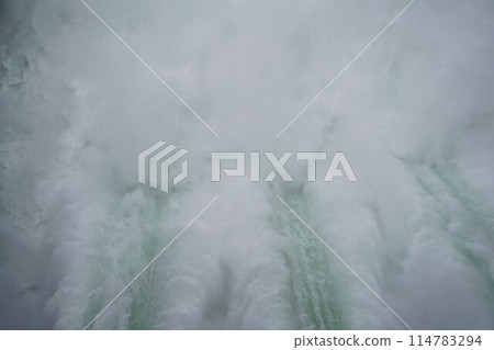 Large-scale release of water from Amagase Dam Large-scale release of water from Amagase Dam 114783294