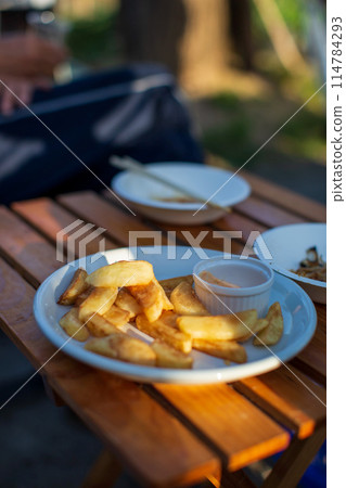 Potatoes outside Potatoes outside 114784293