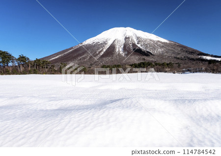 白雪皚皚的大山（來自大山牧場牛奶之鄉附近） 114784542
