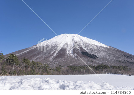 白雪皚皚的大山（來自大山牧場牛奶之鄉附近） 114784560