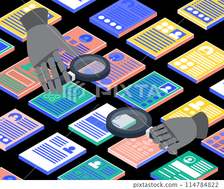 resume screening with ai screening technology to automate resume screening to help hiring decisions to improve quality of hire 114784822