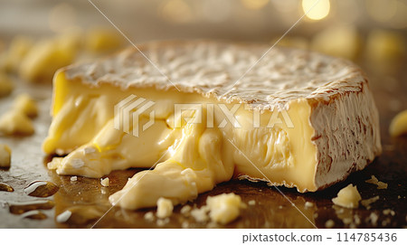融化的卡芒貝爾起司 融化的卡芒貝爾起司 114785436