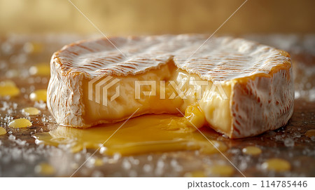 融化的卡芒貝爾起司 融化的卡芒貝爾起司 114785446