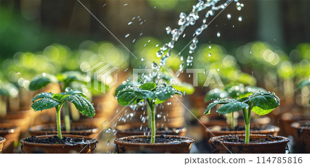 Father and daughter walking in garden at fourth of july bbq party Father and daughter walking in garden at fourth of july bbq party 114785816