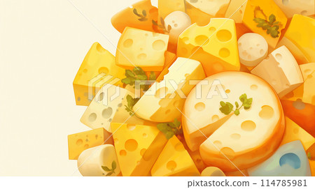 起司背景素材 起司背景素材 114785981