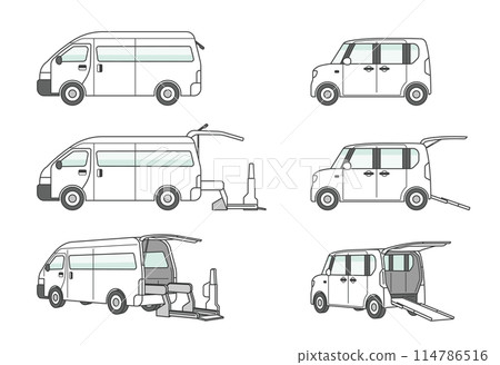 貨車、輕型車等福利車輛插圖集 貨車、輕型車等福利車輛插圖集 114786516