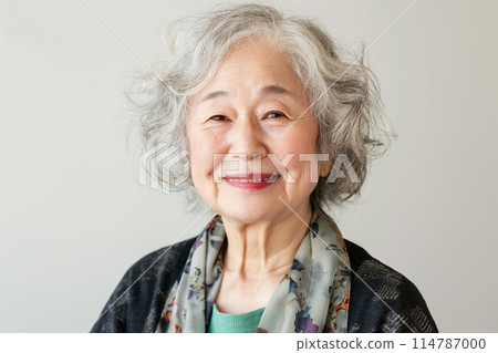 Stylish senior lady 114787000