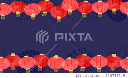 中國,中國燈籠排列的背景 中國,中國燈籠排列的背景 114787349