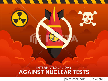 International Day Against Nuclear Tests Vector Illustration for August 29 Features a Earth, and Rocket Bomb in a Flat Style Cartoon Background International Day Against Nuclear Tests Vector Illustration for August 29 Features a Earth, and Rocket Bomb in a Flat Style Cartoon Background 114787613