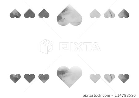 可愛的心形相框 可愛的心形相框 114788556