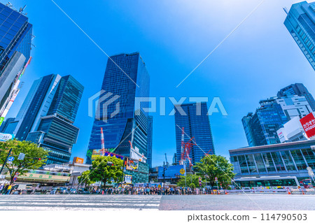 因入境旅遊而復興的日本東京街景…澀谷十字路口、擠滿外國遊客等=17日 因入境旅遊而復興的日本東京街景…澀谷十字路口、擠滿外國遊客等=17日 114790503