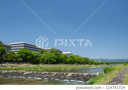 初夏的京都鴨川風景 初夏的京都鴨川風景 114791724