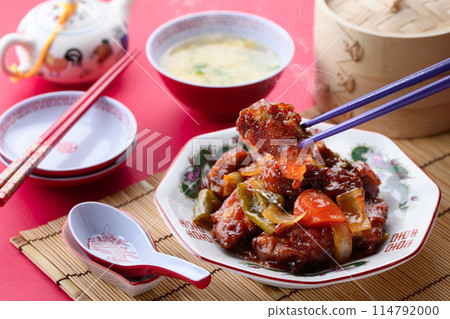 Sweet and sour pork (Subuta) Chinese food 114792000