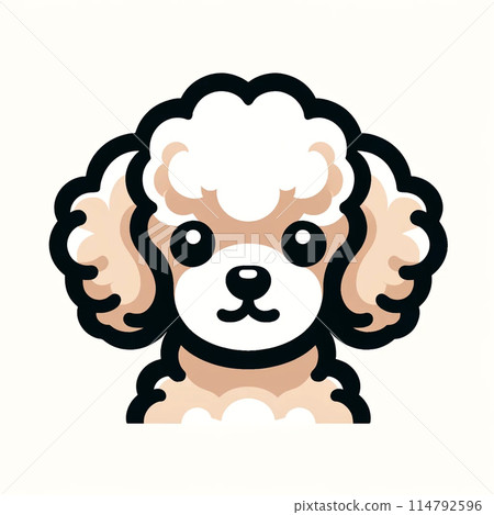 Poodle puppy face Poodle puppy face 114792596