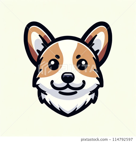 柯基犬 小狗 臉 114792597