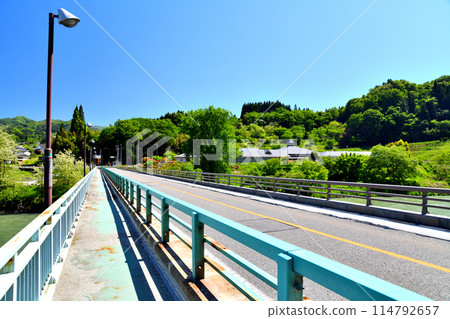 Ohara Bridge / View of Ohara from the Sai River (Shinshu-Shinmachi, Nagano City, Nagano Prefecture) [May 2024] 114792657
