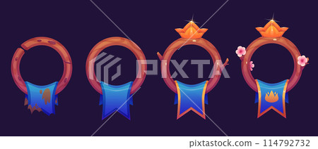 Fantasy ui game circle avatar rank level border Fantasy ui game circle avatar rank level border 114792732
