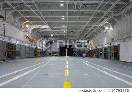 Inside the Japan Maritime Self-Defense Force's transport ship Kunisaki 114793376