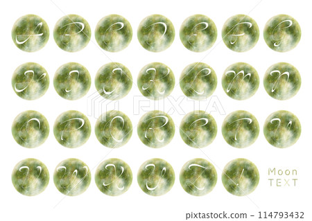 夢幻般的月亮字母表 114793432