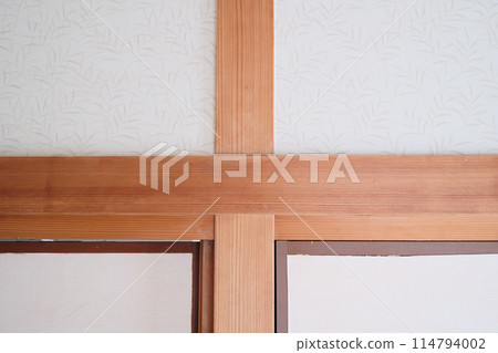 Texture of the nageshi in a Japanese-style room 114794002