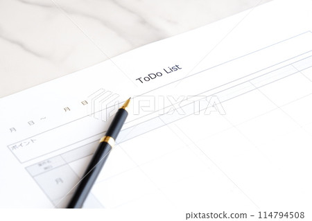 Fill out a "TO DO" list with tasks, dates, and deadlines 114794508