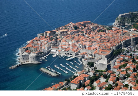 Dubrovnik, Croatia. Popular travel destination in Adriatic sea. Dubrovnik, Croatia. Popular travel destination in Adriatic sea. 114794593