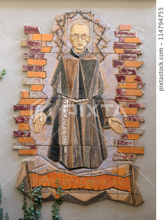Saint Maximilian Kolbe, Mariahilf church in Graz, Styria, Austria 114794755