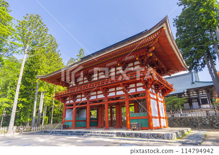 初夏的高野山團上伽藍中門 初夏的高野山團上伽藍中門 114794942