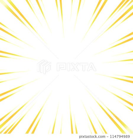 Yellow gradient concentrated line material 114794989