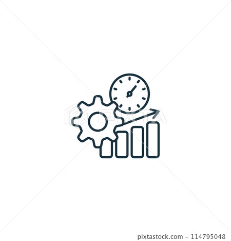 Performance Management icon. Monochrome simple Virtual Assistant icon for templates, web design and infographics Performance Management icon. Monochrome simple Virtual Assistant icon for templates, web design and infographics 114795048