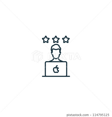 User Experience icon. Monochrome simple User Behavior icon for templates, web design and infographics 114795125