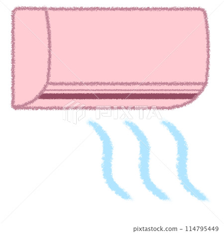 Crayon illustration of an air conditioner 114795449