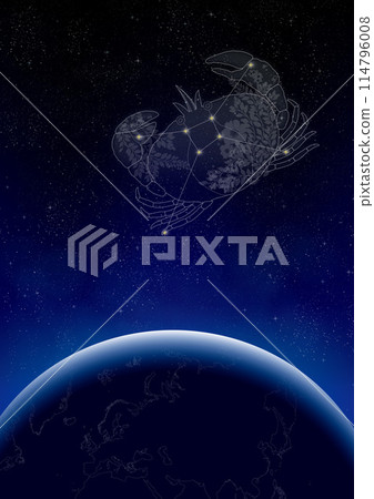 Cancer flying through the air 114796008