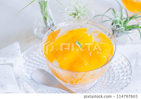Thai mango jelly Thai mango jelly 114797603